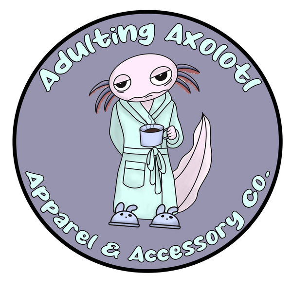 Adulting Axolotl Apparel & Accessory Co. logo