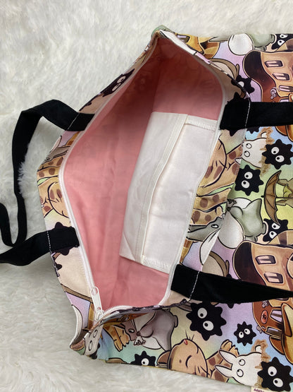 Magical Girl Manga Panel Tote Bag