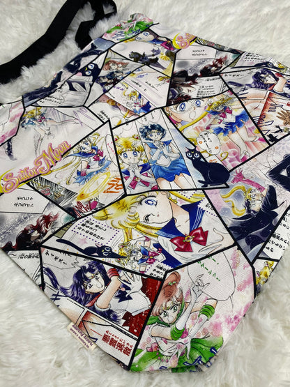 Magical Girl Manga Panel Tote Bag