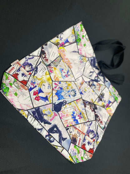 Magical Girl Manga Panel Tote Bag